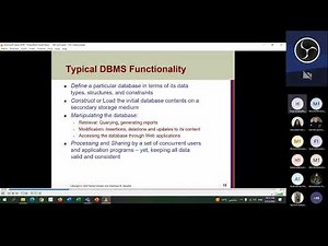 Database Systems : Lecture (1) - Introduction