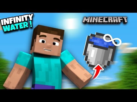 How To Make A Infinity Water Source In Minecraft | MCPE+JAVA 