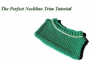 How To Trim A Neckline In Sweaters - Perfect Neckline Trim Tutorial — for the love of knitwear