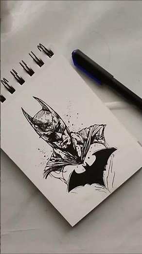 batman drawing tutorial #drawing #art #drawingprocess #sketch #artist #draw #batman #quickdrawing