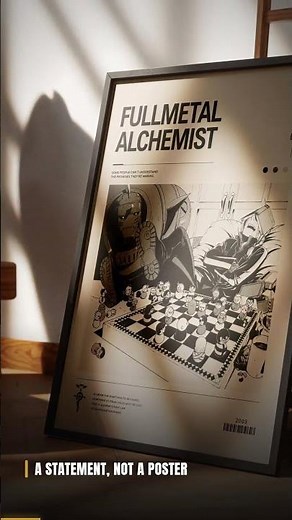 Fullmetal Alchemist Manga Panel Poster #Shorts