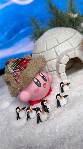 Kirby, I said we were going ice fishing… Not penguin fishing 😑🎣 #kirby #behindthescenes