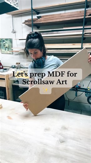 Gray Elephant Goods | How to prep your MDF 🪚 GVS PPE: @bearwoods_supplycompany Use coupon: GRAYELEPHANT to save at checkout 🩶 #scrollsaw #scrollsawart... | Instagram