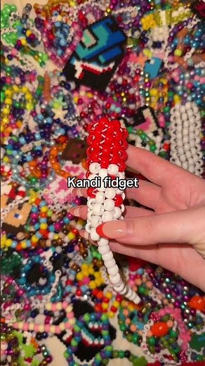 Kandi Fidget Toy 💀✨ #kandi #beads #kandikid