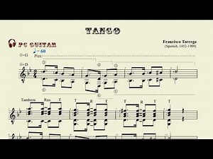 Tarrega, Tango, guitar