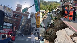 Strongest earthquake in 25 years hits Taiwan: WATCH dramatic videos of buildings collapsing, landslides & more