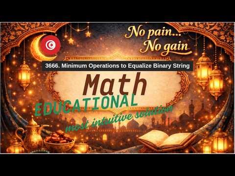 3666 Minimum Operations to Equalize Binary String