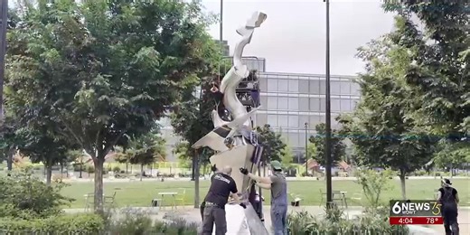 New sculptures on display at Omaha’s Gene Leahy Mall