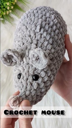 Crochet mouse pattern, amigurumi plush mouse