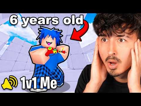 I 1v1ed THE ACTUAL YOUNGEST PRO in Roblox Rivals!