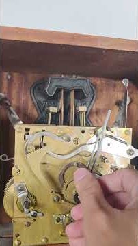 Testing Antique French 8 Day Wall Clock Movement with Westminster Chime
