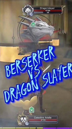AQ3D BERSERKER👊😡 VS DRAGON SLAYER 🗡️🛡️ #gaming #aq3d