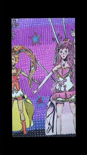 i drew my favorite magical princesses🧡🩷🩵~!! ​⁠✨👸🏽‪@LoliRockOfficial‬