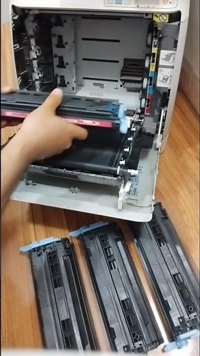 How to replace a color printer cartridge? #Italy#england#France#Germany#Berlin#Dortmund#spain#Sweden