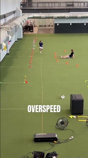 Overspeed training using the 1080 Sprint #training #speedtraining #soccertraining