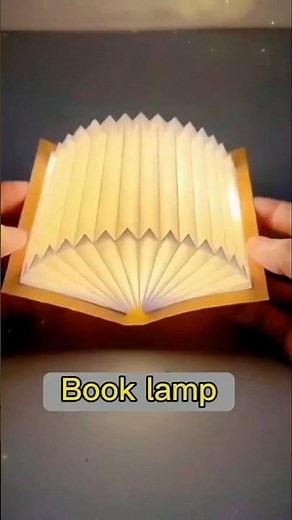 DIY BOOK LAMP EASY TO MAKE | HOW TO MAKE BOOK LAMP STEP BY STEP | ORIGAMI PAPERCRAFT