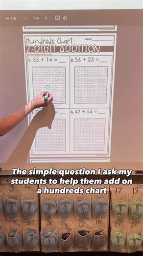 Kaylee Bisby | 2nd Grade Math | Here’s why it works so well 👇 We want students to discover for themselves that if you go right, you are adding 1. And when you go down you... | Instagram