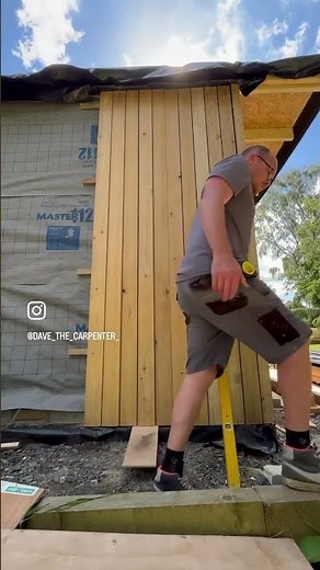 Fixing cladding so fixings are invisible #diy #diywoodworking #joinery #woodwork #construction