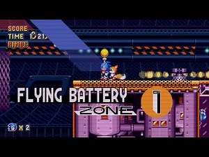 Sonic Mania - Flying Battery Zone Act 1-2 and Boss Battle Gameplay Footage (Switch, PS4, Xbox, PC)