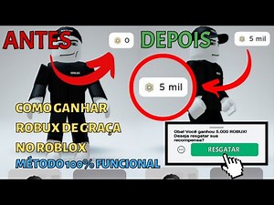 COMO GANHAR ROBUX GRÁTIS NO ROBLOX 🤑 *FUNCIONA DE VERDADE*