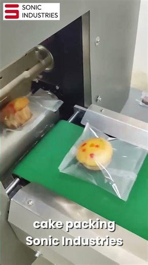 Cake Packing Machine | Sonic Industries Flow Wrap Machine