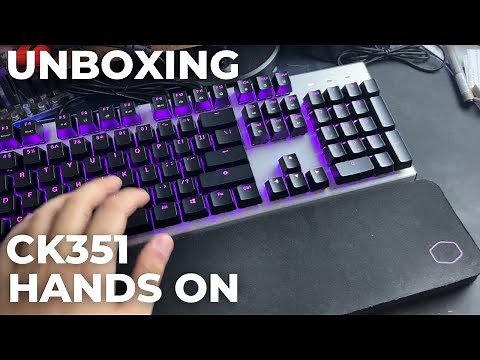 Cooler Master CK351 Gaming Optical Mechanical Keyboard Unboxing & Hands On! (Optical Brown Switch)