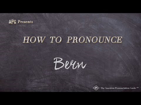 How to Pronounce Bern (Real Life Examples!)
