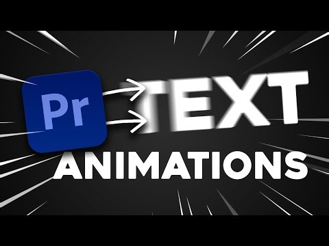 HOW TO MAKE SUPER SMOOTH TEXT ANIMATIONS (PREMIERE PRO)