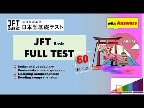 JFT Basic A2 Full sample test|Marugoto|Irodori with answers -01