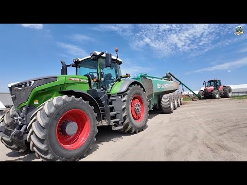 Two Fendt 1050 Tractors & GEA 10500 Tankers Hauling Cow Manure | Marshallville Ohio