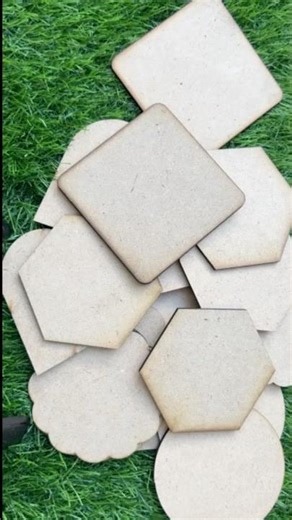 👉 Unboxing Beautiful MDF Coaster Set 😍✨ | DIY Art Supplies #shorts