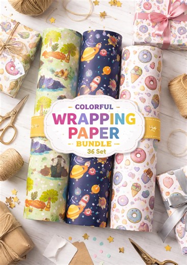 36 Digital Paper Patterns Bundle | Dinosaur, Unicorn, Gaming, Birthday Scrapbook (digital Download) - Etsy