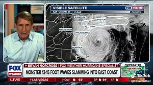 EXCLUSIVE ANALYSIS 🌀: A powerful nor'easter is peaking in intensity Saturday, bringing strong winds, tidal flooding and rough surf to the East Coast. FOX Weather Hurricane Specialist Bryan Norcross breaks down the latest nor'easter forecast while also giving us an update on Hurricane Polo as it gets closer Mexico, and Hurricane Nolo as it approaches Hawaii.