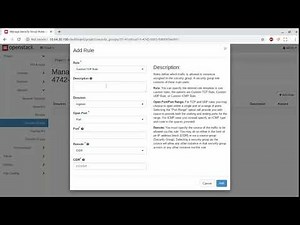 OpenStack Ussuri configuring security groups