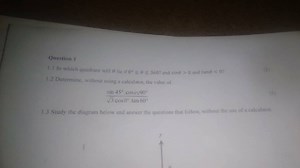 Question 1In which quadrant will θ lie if 0∘≤θ≤360∘ and sinθ>0... | Filo