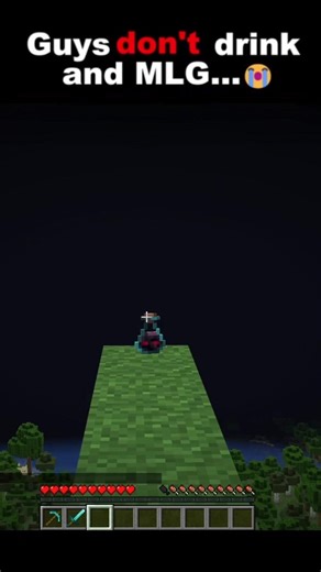 🥴 Minecraft Drunk MLG gone WRONG! 😭 #shorts #minecraft