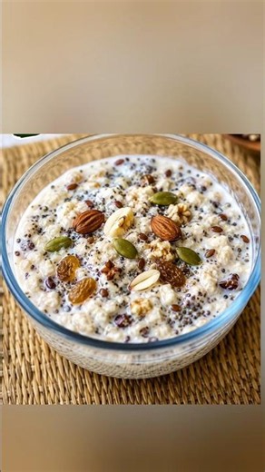 5-Minute Power Healthy Breakfast Weight Loss Bowl| No Cooking -Oats,Chia & Basil Seeds Breakfast