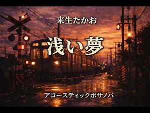 色褪せない昭和歌謡の名曲『浅い夢』来生たかお (ボサノバカバー)