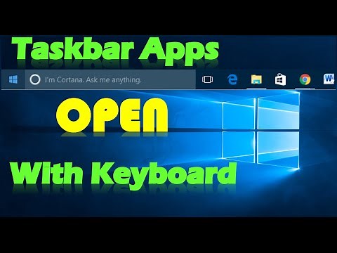 Open Taskbar Apps with Keyboard in Windows 10