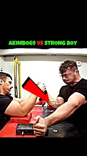 😱AKIMBO69 VS STRONG BOY ARMWESTING CHELLENG #shorts #trending #armwrestling #motivation