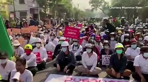Myanmar protests strong in Mandalay after raids