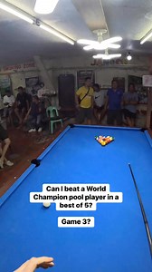 72K views · 1.6K reactions | Can I beat a World Champion pool player in a best of 5? With the score currently 2-0 to me, this is game 3 against 2023 Women’s 10 Ball World Champion. Chezka Centeno  #pool #billiards #8ball #9ball #filipinopool #cueball #poolhallvlog #snooker #propool #trickshots #pooltournaments #bestpoolhalls #sportsbarpool #ultimatepoolchallenge #competitivepool | Attacking8Ball | Facebook