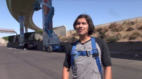 Freeway pillars in Fresno get colorful makeover thanks to local artists