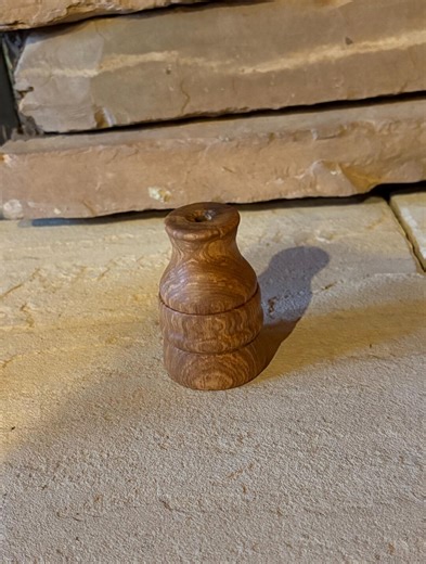 Handmade wood bud vase #933, unique grains