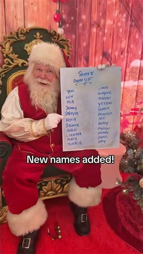 New names added to good list! Whst name are we missing? #christmas #santa #spring