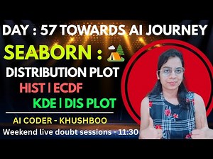 Day 57: Python SEABORN Distribution Plots - Hist, ECDF, KDE , Dis Plot | Complete AI Journey