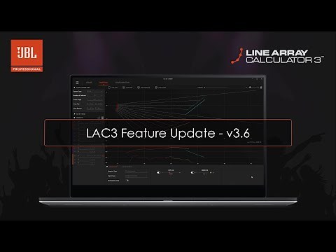JBL Line Array Calculator 3.6 Update