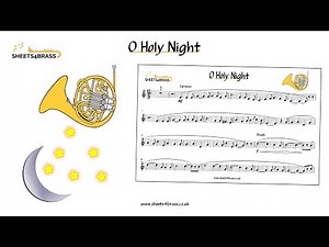 O Holy Night - French Horn Play Along with Sheet Music