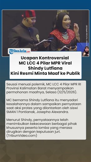 Controversial Statement by LCC MC for the 4 Pillars of the MPR Goes Viral, Shindy Lutfiana Now Ap...