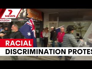 Protesters rally against alleged racial discrimination at hair salon | 7NEWS